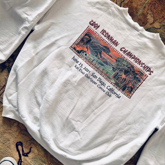 Vintage 2001 Outrigger Canoe Club Sweatshirt Mens 2XL Kai Elua - Picture 2 of 11